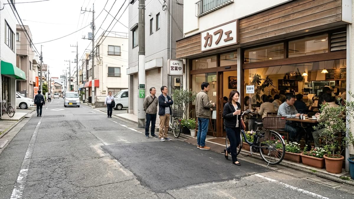 Quán cà phê ở Saitama mở cửa trở lại sau sự cố hố tử thần