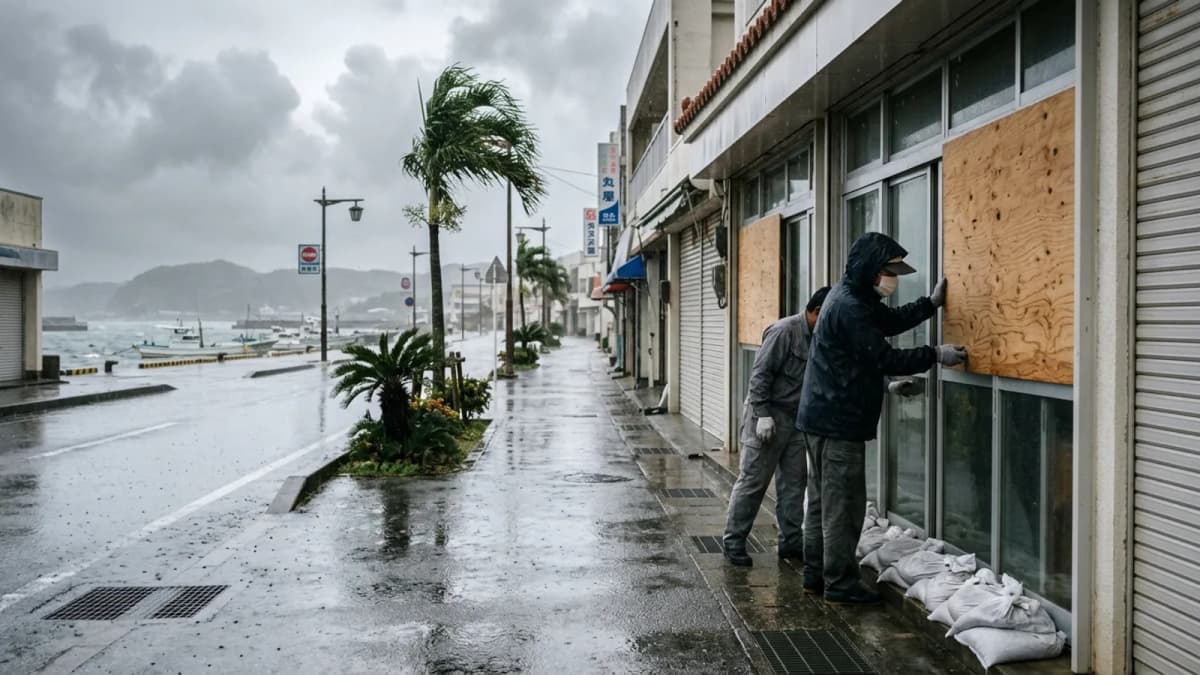 Bão số 9 tiếp cận Okinawa: Cảnh báo nghiêm ngặt tại quần đảo Sakishima