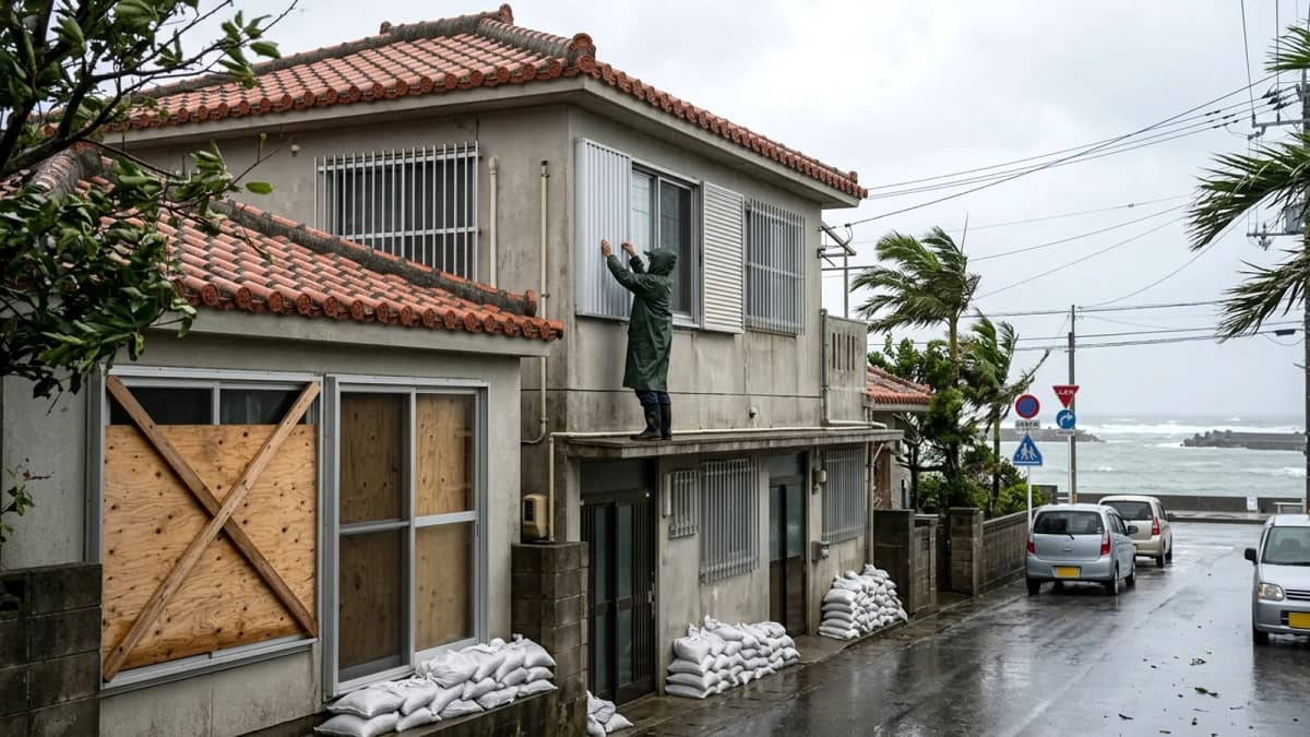 Bão số 9 tiếp cận quần đảo Sakishima, Okinawa: Cảnh báo nghiêm ngặt về gió mạnh và mưa lớn