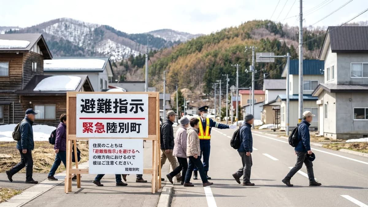 Hokkaido: Hơn 1.900 người tại thị trấn Rikubetsu nhận lệnh sơ tán khẩn cấp