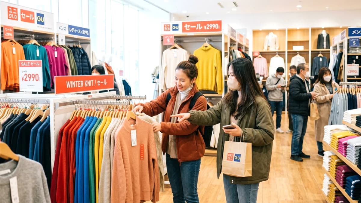 Mua quần áo ở Nhật: Size, mùa sale, Uniqlo, GU và đồ cũ cao cấp