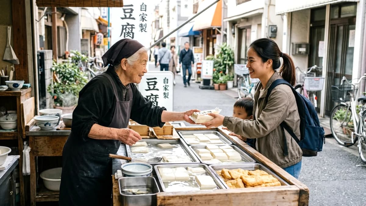 Người bán đậu phụ ở Tokyo: Hơn cả thực phẩm, là cầu nối cộng đồng và sự sẻ chia