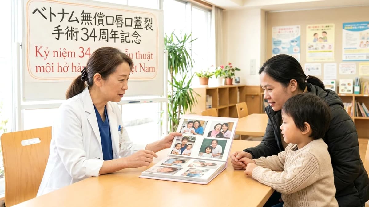 Nhật Bản đánh dấu 34 năm phẫu thuật môi hở hàm ếch miễn phí tại Việt Nam