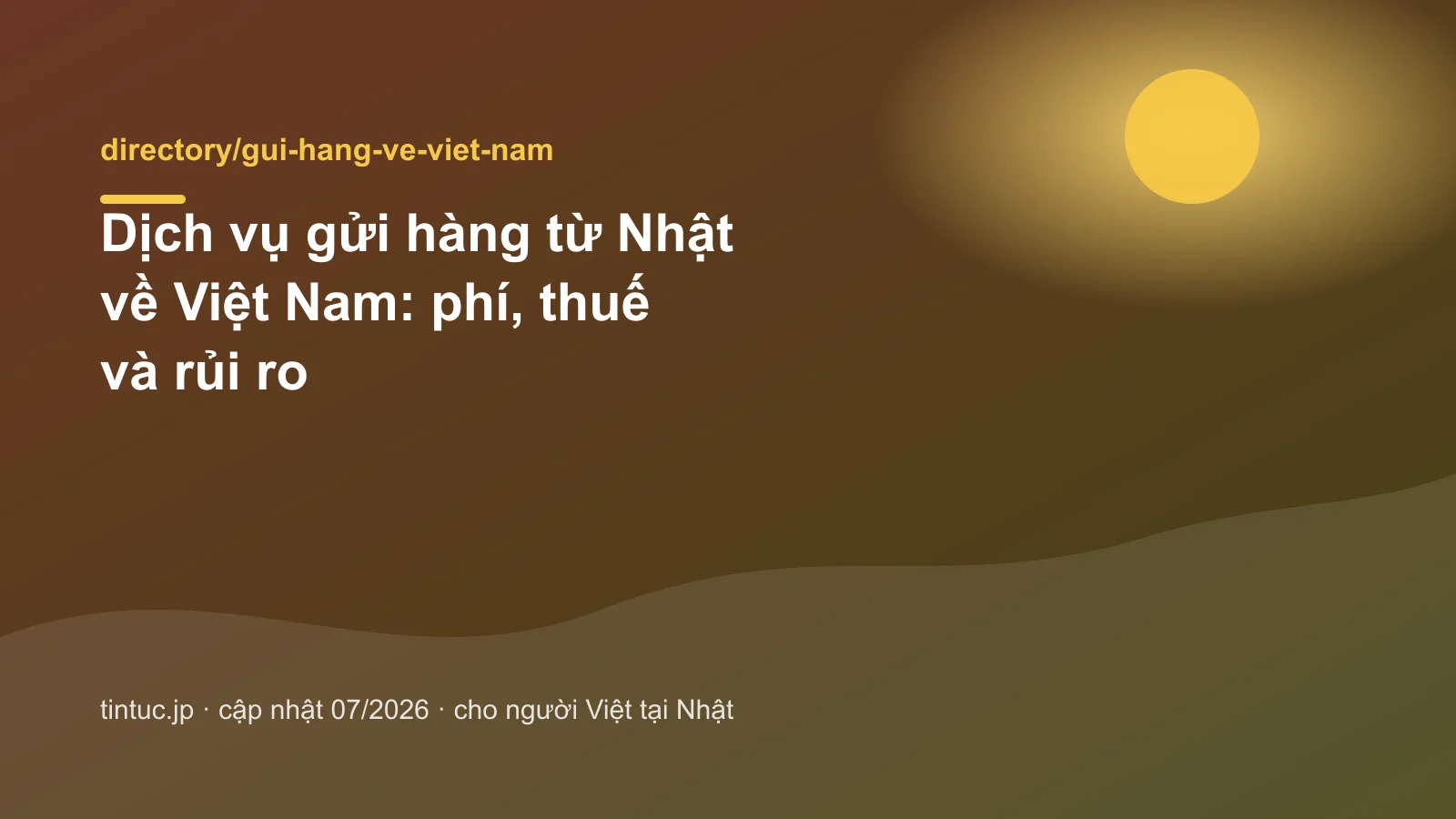 Dịch vụ gửi hàng từ Nhật về Việt Nam: phí, thuế và rủi ro